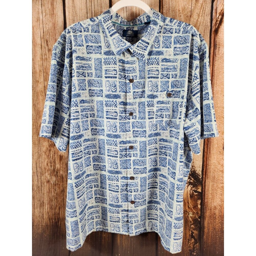 Havana Jim 3XL XXXL Hawaiian Polyester Spandex Floral Casual SS Excellent